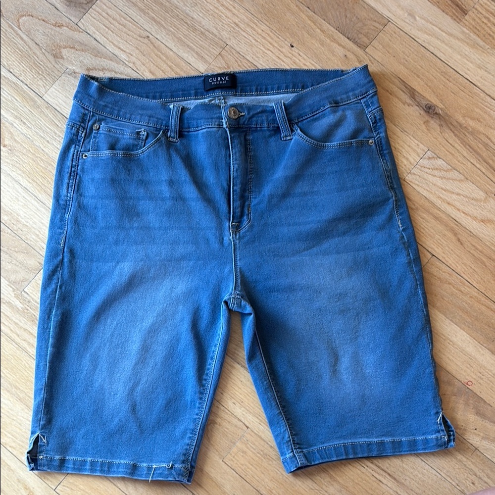 Blue Bermuda Denim Shorts